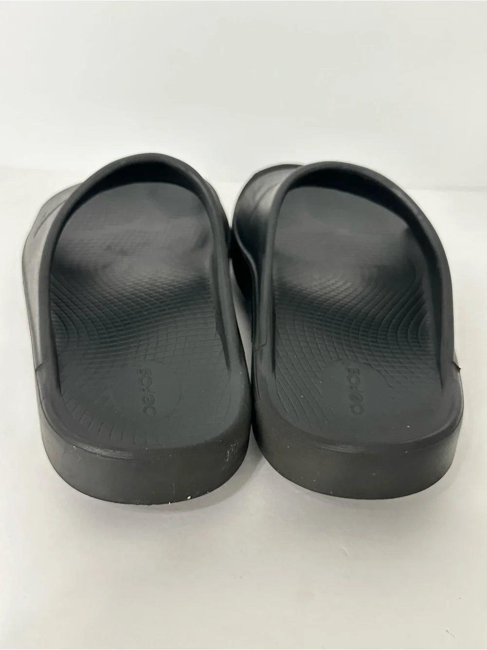 OOFOS OOAHH Sandal Slide Recovery Footware Unisex Black M10 W12 Comfort Sport